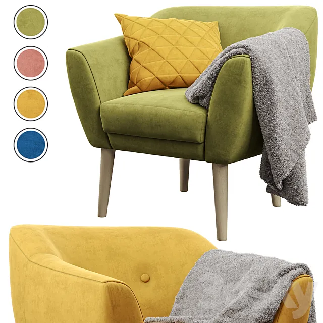 Signal - Bergen 1 (Armchair) 3D Model