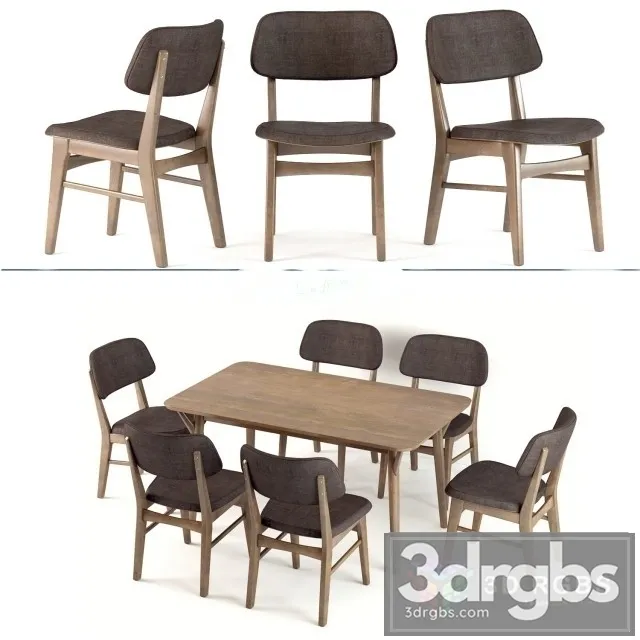 Signal Stol Styl Table and Chair 3D Model Free