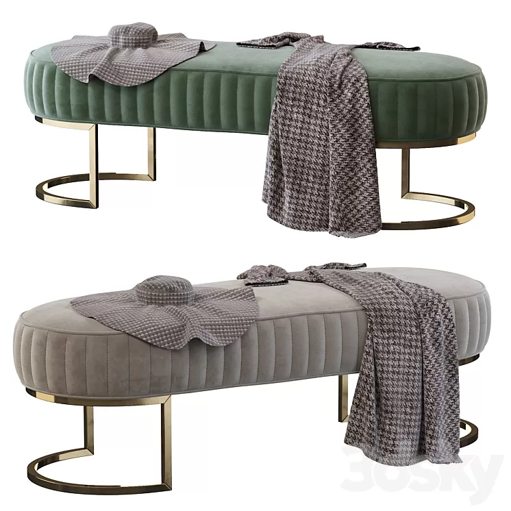 Signorini & Coco Bubble Bench Seat 3D Model