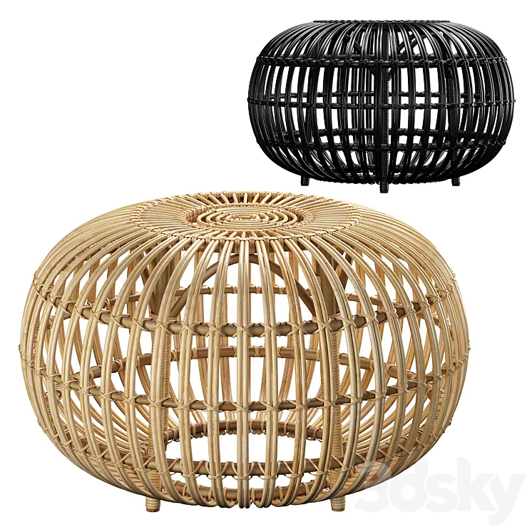Sika-Design Franco Albini Ottoman 3D Model