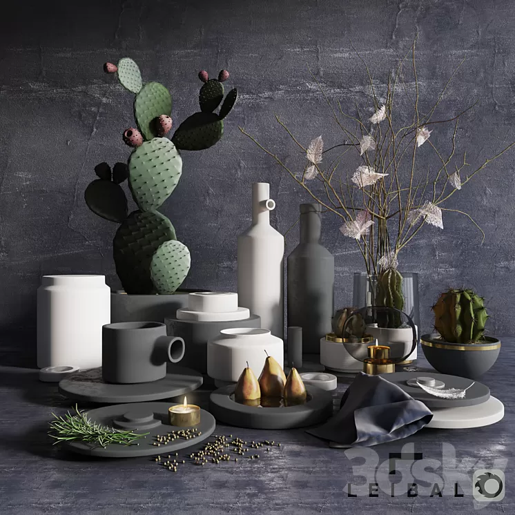 Silent M with decor 3D Model