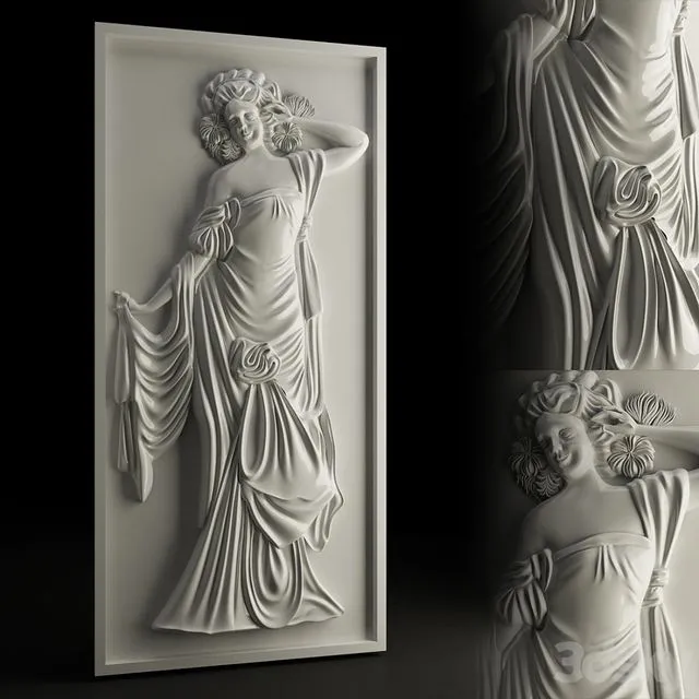 Silhouette woman 3D Model