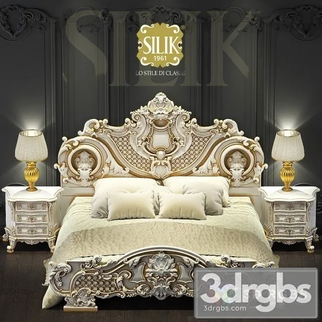 Silik Niobe Bed 3D Model Free
