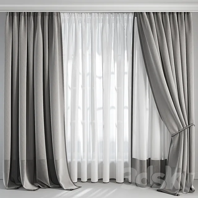Silk and Cotton Curtain 07 Free Download