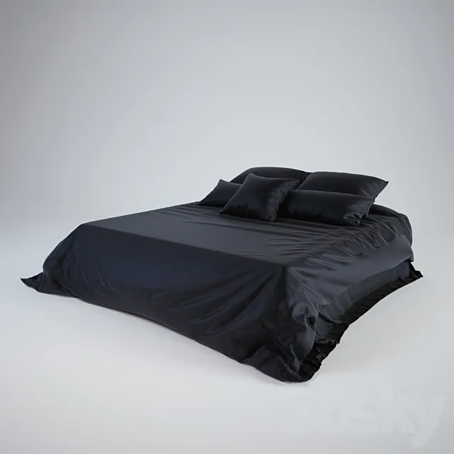 Silk bedding 3D Model