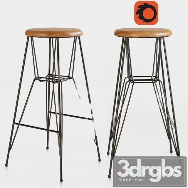 Sillas De Barra Barstool 3D Model Free