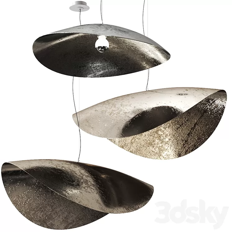 SILVER 95 96 pendant lamp by Gervasoni 3D Model