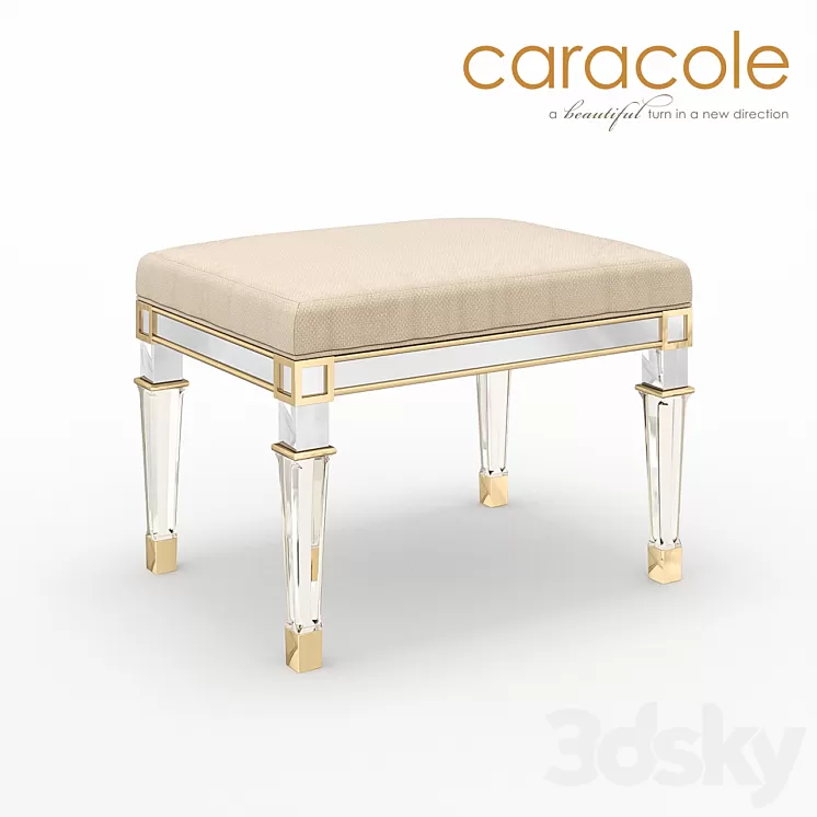 Silver And Gold Caracole 3D Model