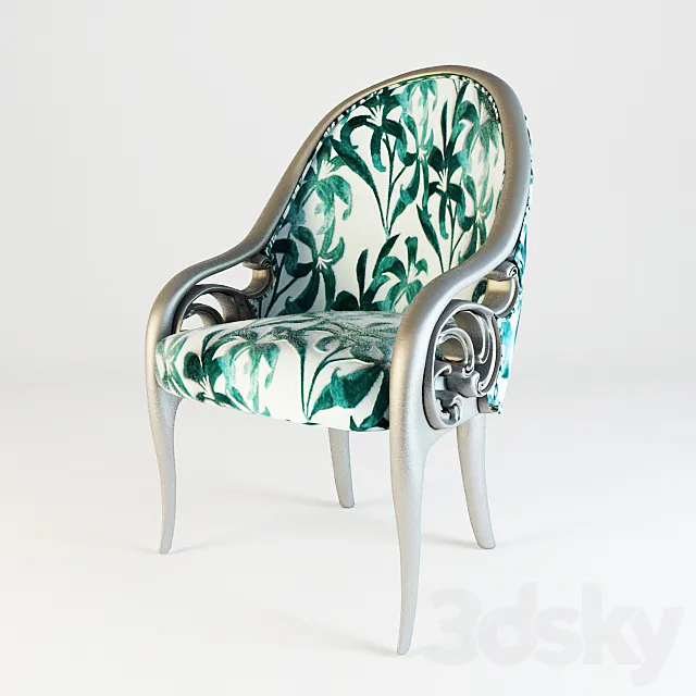 Silver Leaf Armchair 3D Model
