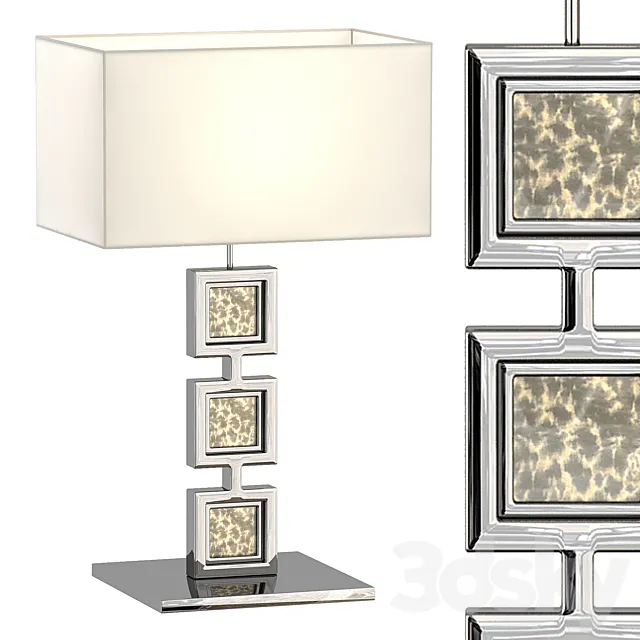 Silver table lamp by e'NIGMA-code 3D Model