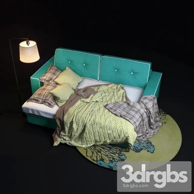 Silvobed Trehmestny Sofa 3D Model Free