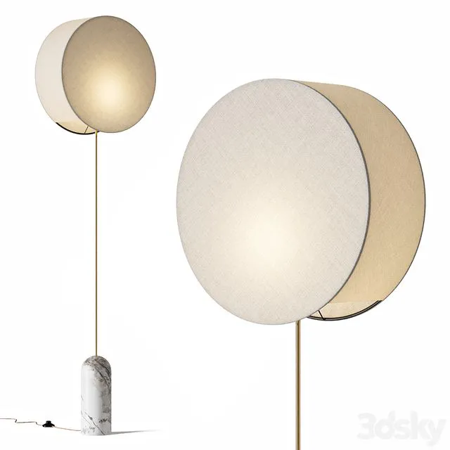 Simone and Marcel Pendolo Floor Lamp 3D Model