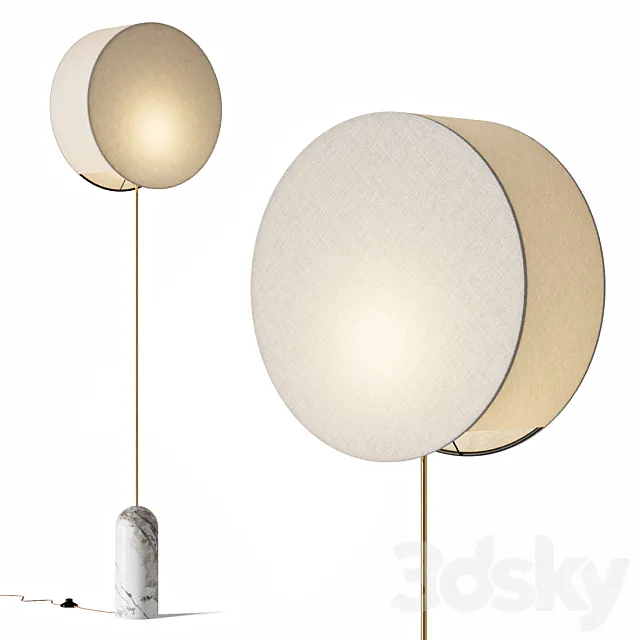 Simone and Marcel Pendolo Floor Lamp 3D Model