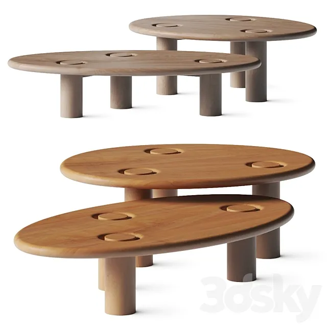 Simone Fanciullacci Asido Coffee Tables 3DModel