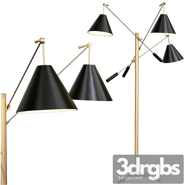 Simone floor lamp by delightfull 3D Model Free