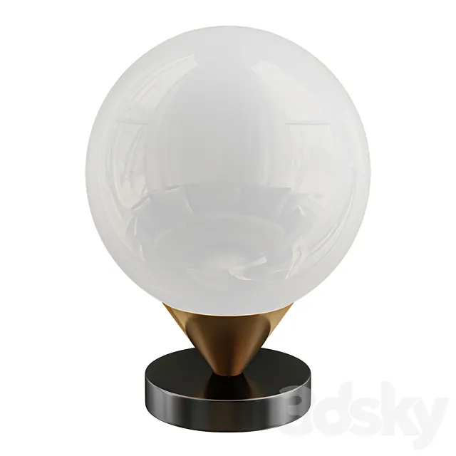Simple Table Lamp 3D Model