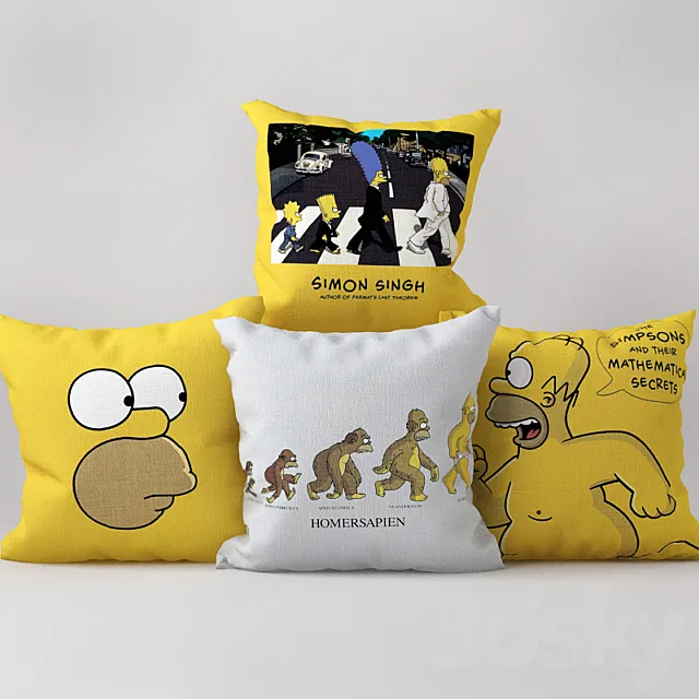 SIMPSONS PILLOWS \ Pillow Simpsons 3D Model