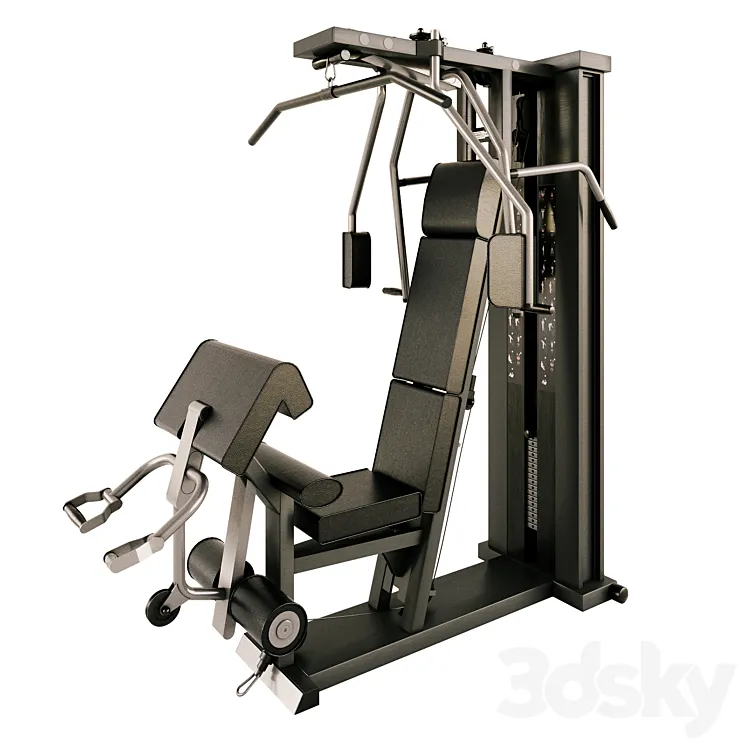 Simulator Technogym 3D Model Free