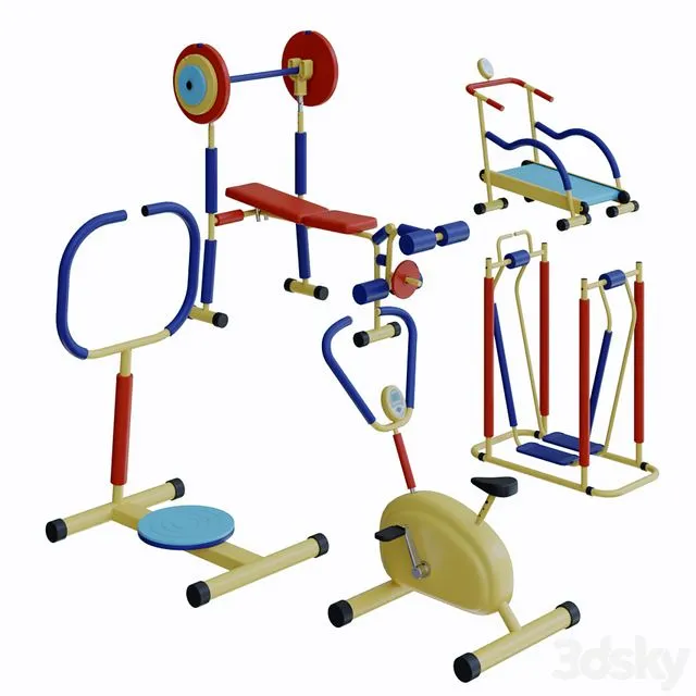 Simulators for children 4-6 years 3D Model