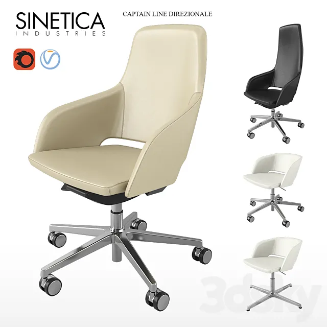 SINETICA CAPTAIN LINE DIREZIONALE chair 3D Model