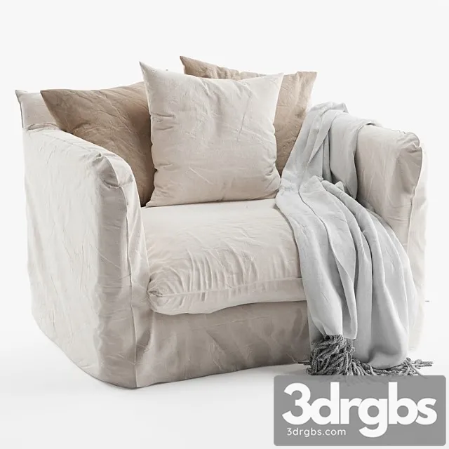 Singita sofa one seater 3D Model Free