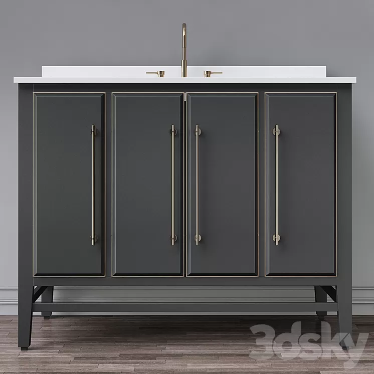 Single Bathroom Vanity Set See More by Avanity 3D Model