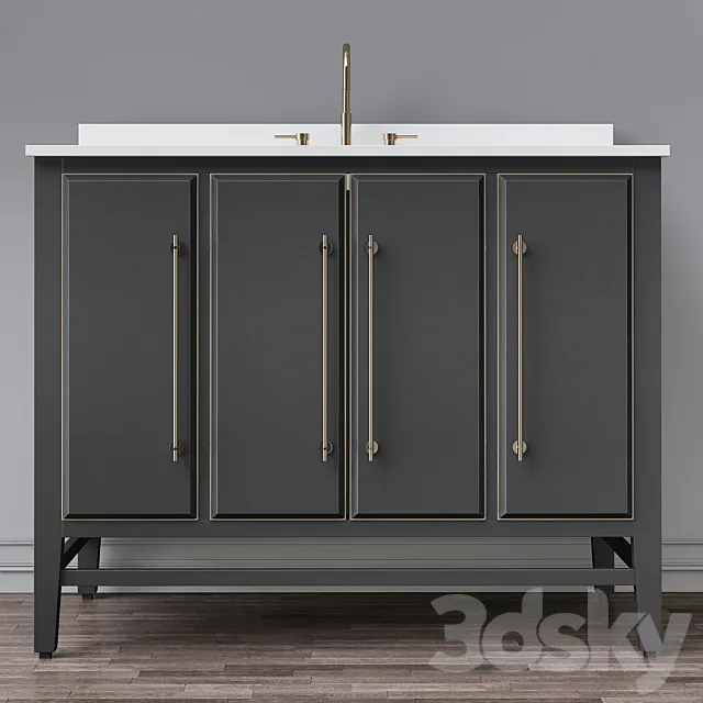 Single Bathroom Vanity Set See More by Avanity 3DModel