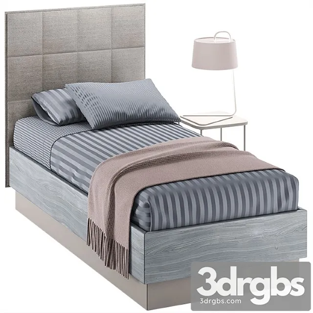 Single Bed 09 3D Model Free