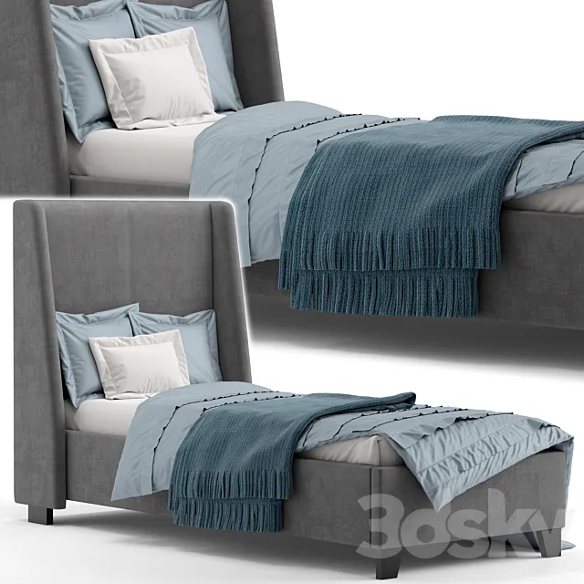 Single bed 2 3D Model