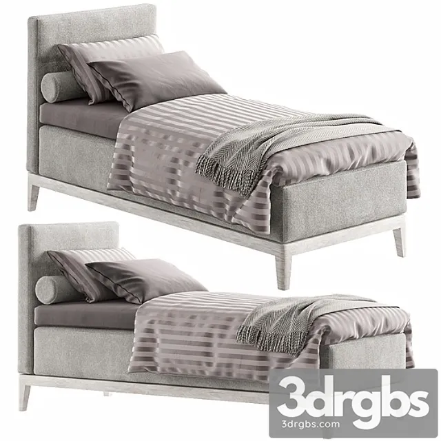 Single Bed 20 3D Model Free