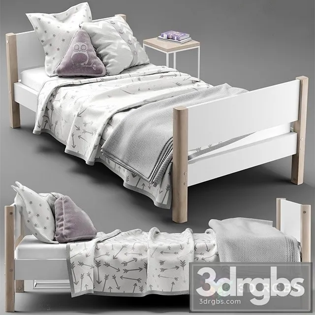 Single Bed 3D Model Free