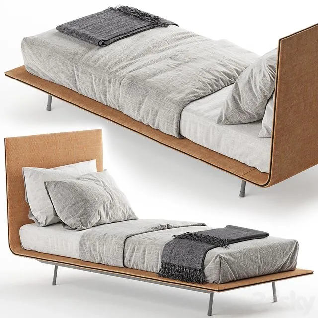 Single bed Bonaldo Thin 3D Model