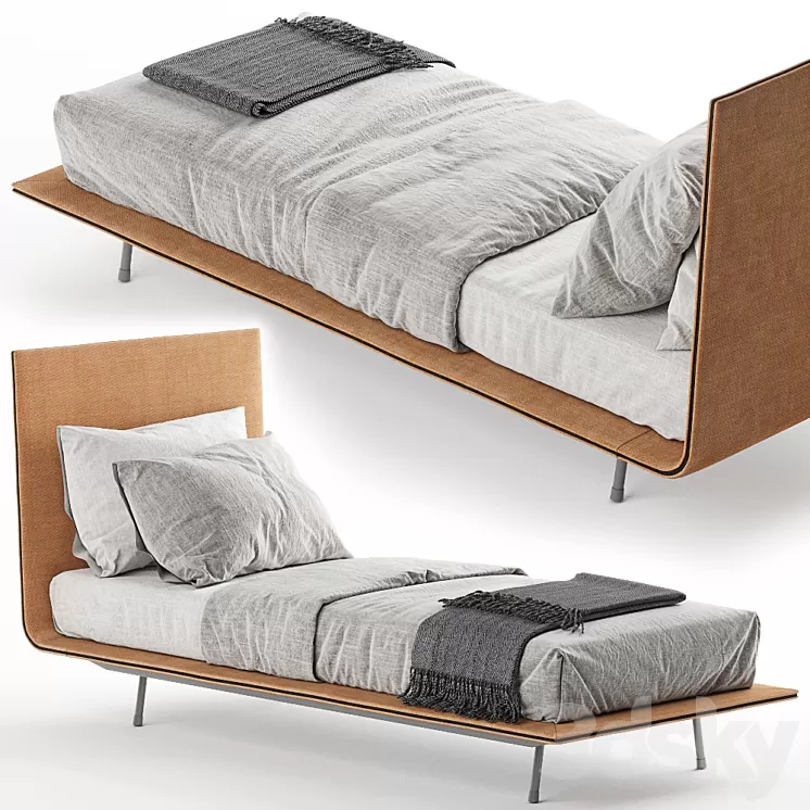 Single bed Bonaldo Thin 3D Model