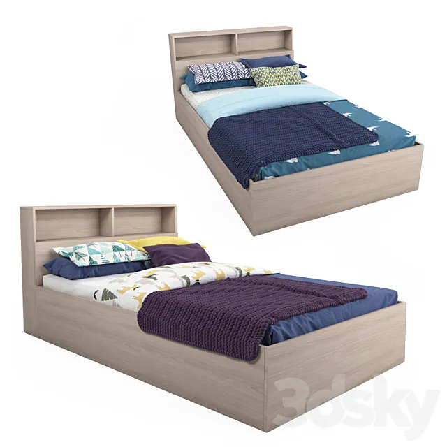 Single Bed Hoff - Morena 3D Model