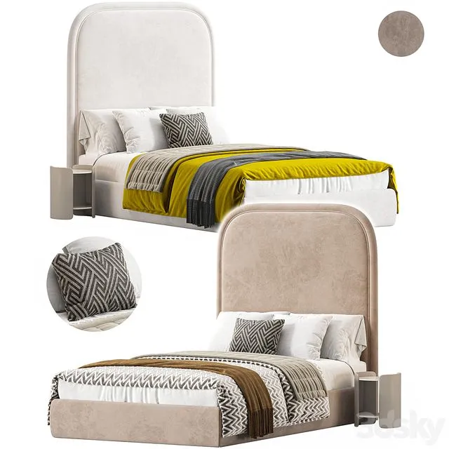 Single bed Lucas 3D Model