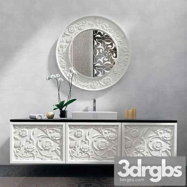 Sink and Mirror Mirror Elledue Saraya Notte 3D Model Free