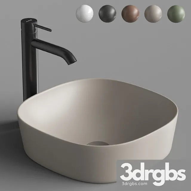 Sink Artzeram Guest 42 Ggl001 3D Model Free