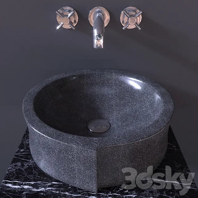 Sink Bathroom Sheerdecor Vela Marengo 3DModel