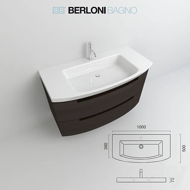 Sink BERLONI BAGNO MOON 3D Model