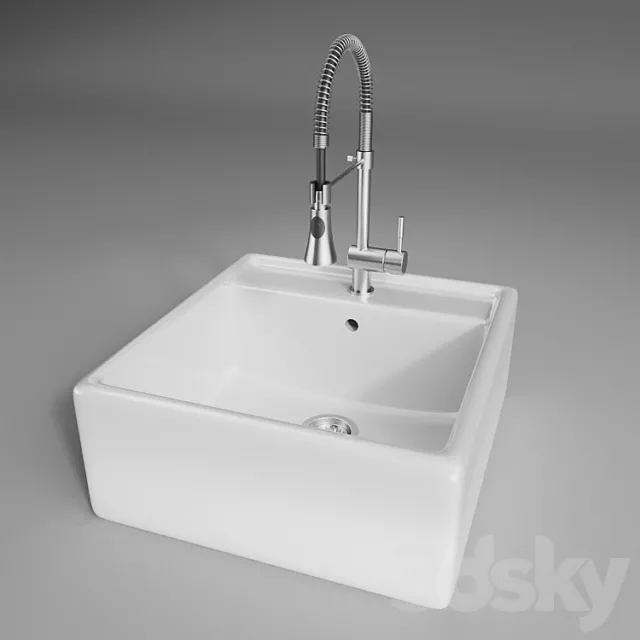 Sink CG 8 - 598 mm x 630 mm x 255 mm 3D Model