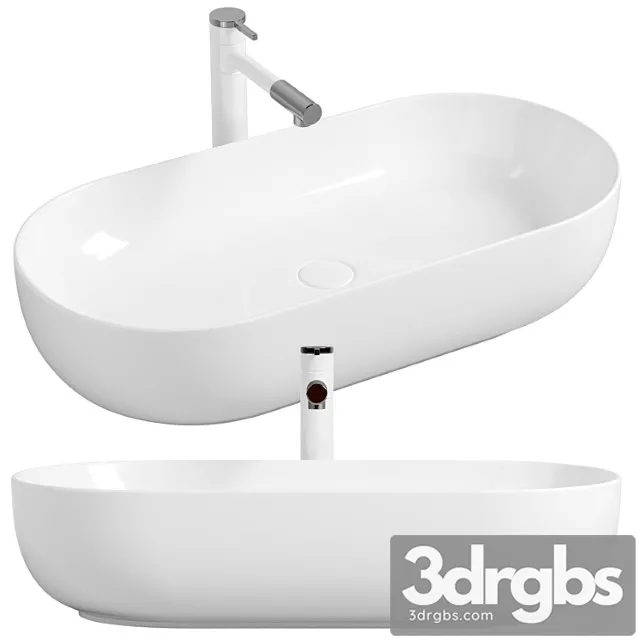 Sink Chasha Mira 82 M 8242 Belaya 3D Model Free