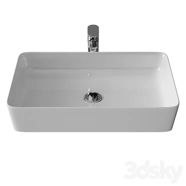 Sink Creavit UL060-00CB00E-0000 white 3D Model