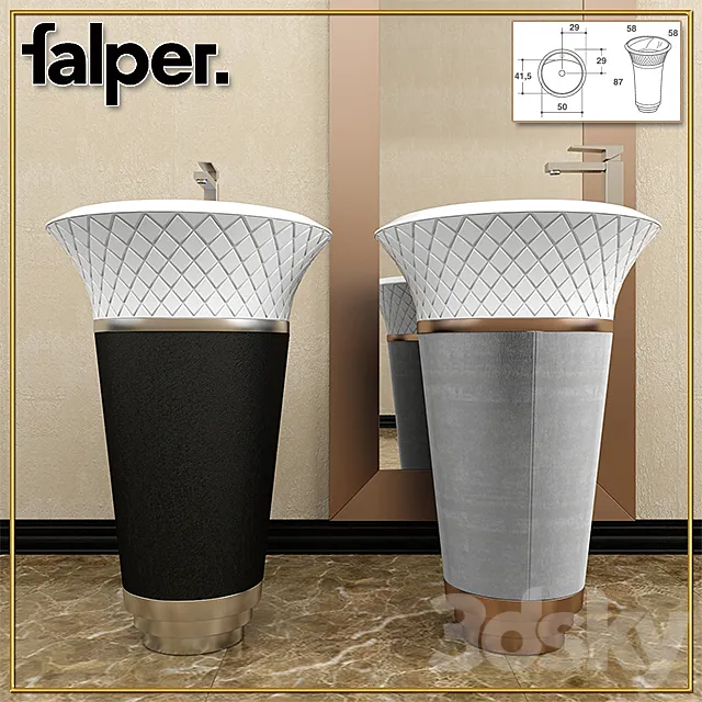 Sink FALPE collection George 3D Model