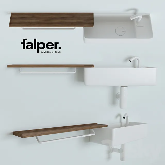 Sink Falper Mini Bauletto 3D Model