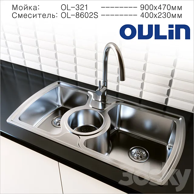 Sink Faucet Oulin OL-321 3D Model