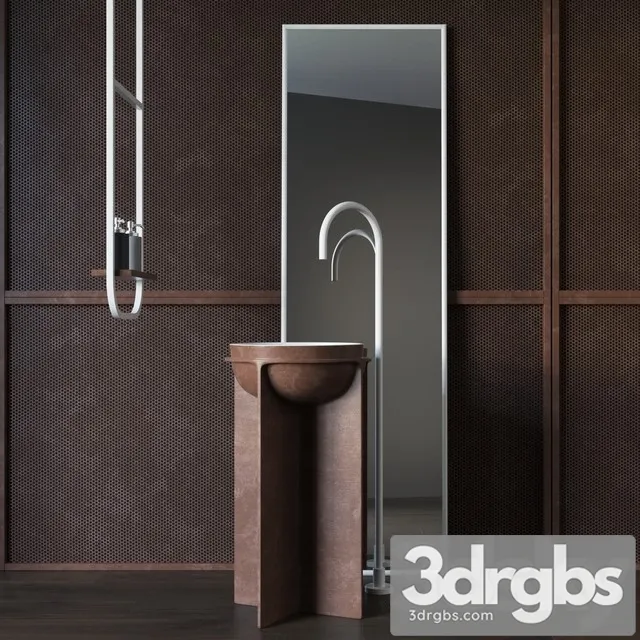 Sink Floor Falper Controstampo 3D Model Free