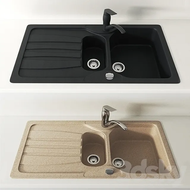 Sink Franke Calypso - COG 651 3D Model