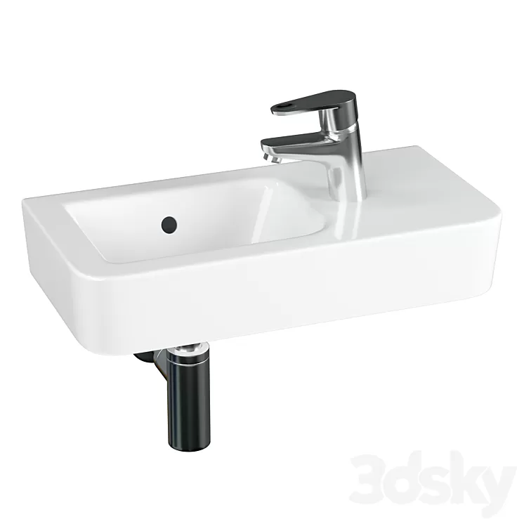 Sink Geberit (Keramag) Renova Nr1 276250000 white 3D Model Free