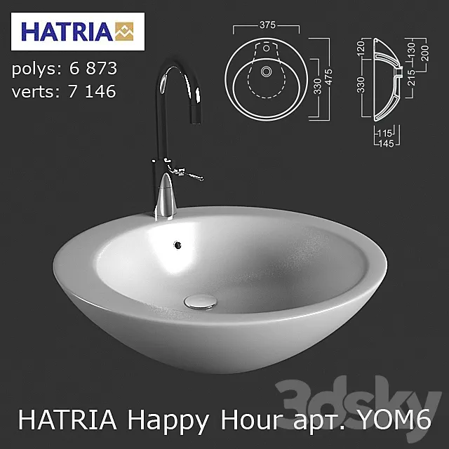 Sink Happy Hour (Happy AUA) 02-00 Y0M6 3DModel