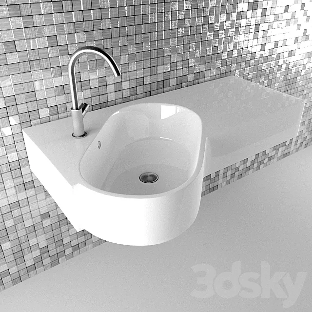 Sink Hatria Area SX 3DModel